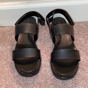 Black Cole Haan Zerøgrand Slide Sandals